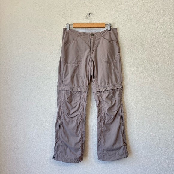 MOUNTAIN HARDWARE Womens Outdoor Ankle Zip Convertible Pants in Taupe - Picture 1 of 13
